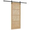vidaXL Porte coulissante Naturel 86 x 211 cm Bois de pin massif