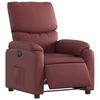 vidaXL Fauteuil inclinable &eacute;lectrique Rouge bordeaux Similicuir