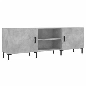 vidaXL Meuble TV gris b&eacute;ton 150x30x50 cm bois d'ing&eacute;nierie
