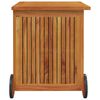 vidaXL Bo&icirc;te de rangement de jardin avec roues 60x50x58 cm Bois acacia