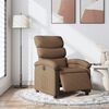 vidaXL Fauteuil inclinable &eacute;lectrique Marron Tissu