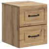 vidaXL Cabinet de chevet mural Ch&ecirc;ne artisanal 34,5 x 33 x 40 cm
