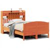 vidaXL Lit biblioth&egrave;que sans matelas cire marron 120x200 cm pin massif