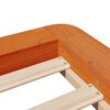 vidaXL Cadre de lit sans matelas cire marron 100x200cm bois pin massif