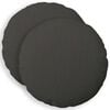 vidaXL Housse de coussin 2 pcs HEERLEN Gris fonc&eacute; &Oslash; 40 cm