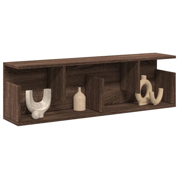 vidaXL Armoire murale 100x20x30 cm ch&ecirc;ne marron bois d'ing&eacute;nierie