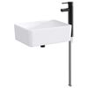 vidaXL Lavabo de salle de bain avec robinet et &eacute;vacuation Noir Mat