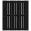 vidaXL T&ecirc;te de lit murale Noir 95,5x3x110 cm Bois massif de pin