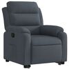 vidaXL Fauteuil inclinable Gris foncé Velours