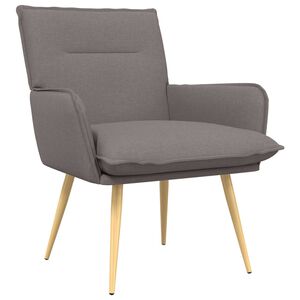 vidaXL Fauteuil Taupe Tissu