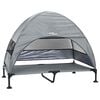 vidaXL Lit sur&eacute;lev&eacute; pour chien 127 x 81 x 108 cm Tissu et acier