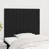 vidaXL T&ecirc;te de lit Noir 80x5x118/128 cm Tissu