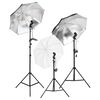 vidaXL Kit d'&eacute;clairage de studio avec tr&eacute;pieds et parapluies