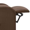 vidaXL Fauteuil de massage Marron Tissu
