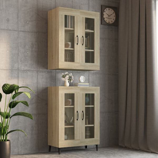 vidaXL Armoire murale suspendue Chêne sonoma 69,5x34x90 cm