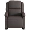 vidaXL Fauteuil inclinable marron foncé cuir véritable