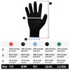 vidaXL Gants de Travail 12 pcs Noir 9 / l Polyester