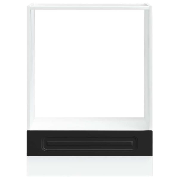 vidaXL Armoire &agrave; four Kalmar noir bois d'ing&eacute;nierie