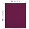 vidaXL Draps-housses Jersey 2 pcs Bordeaux 160x200 cm Coton