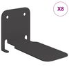 vidaXL &Eacute;tag&egrave;re Flottante Invisible 8 pc Noir 6 x 11 x 6,5 cm