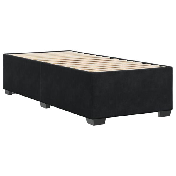 vidaXL Cadre de lit sans matelas noir 90x190 cm velours