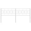 vidaXL Tête de lit métal blanc 200 cm