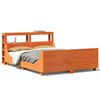 vidaXL Cadre de lit sans matelas cire marron 140x190cm bois pin massif