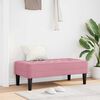 vidaXL banc avec coussin Rose 113 x 57 x 39 cm Velours
