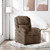 vidaXL Fauteuil inclinable Marron Tissu