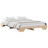 vidaXL Cadre de lit Naturel 150 x 200 cm Pin massif