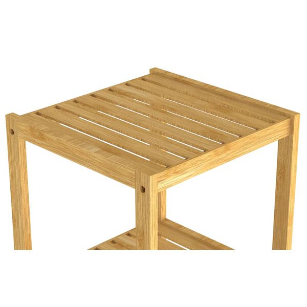 EISL &Eacute;tag&egrave;re de salle de bain avec 4 compartiments Bambou 34x33x110 cm