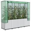vidaXL Jardinière surélevée avec housse aspect rotin 160x40x153 cm