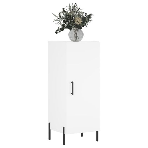 vidaXL Buffet blanc 34,5x34x90 cm bois d'ing&eacute;nierie