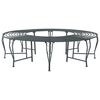 vidaXL Banc d'Arbre 8-Nombre de places &Oslash; 160 x 44 cm Acier