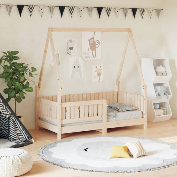 vidaXL Cadre de lit pour enfant 70x140 cm bois de pin massif