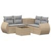 vidaXL Ensemble de Canap&eacute;s 6 pc Beige et Gris clair