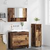 vidaXL Ensemble de mobilier de salle de bain 3 pcs Bois Ancien
