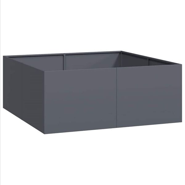 vidaXL Jardini&egrave;re anthracite 100x100x40 cm acier
