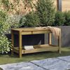 vidaXL Banc de jardin 82,5x35x45 cm bois de pin impr&eacute;gn&eacute;