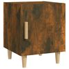 vidaXL Table de chevet Ch&ecirc;ne fum&eacute; Bois d'ing&eacute;nierie