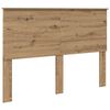 vidaXL Cadre de lit Ch&ecirc;ne artisan 140 x 190 cm Bois de pin massif