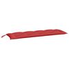 vidaXL Coussins de banc jardin lot de 2 rouge 150x50x7 cm tissu Oxford