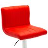 vidaXL Tabouret de bar Rouge Similicuir