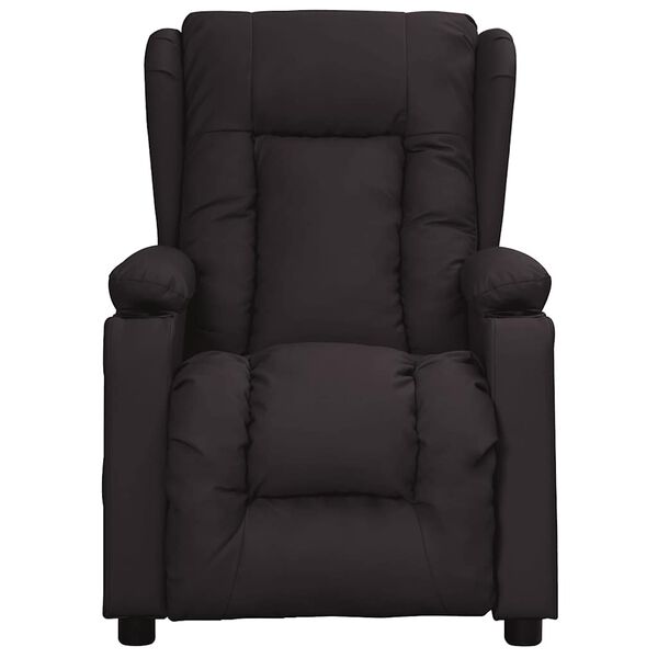 vidaXL Fauteuil Noir Similicuir
