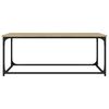 vidaXL Table basse Ch&ecirc;ne sonoma 102x50x40 cm Bois d'ing&eacute;nierie et fer