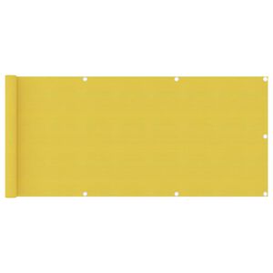 vidaXL &Eacute;cran de balcon Jaune 75x500 cm PEHD
