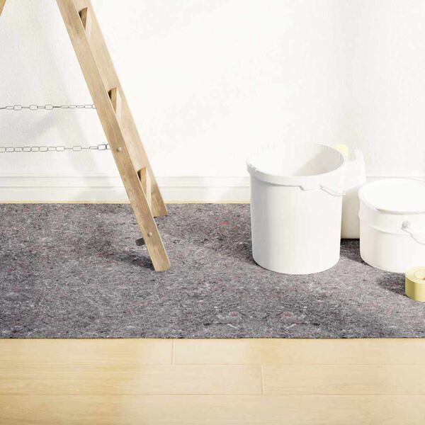 vidaXL B&acirc;che de protection contre peinture 5 m 180 g/m&sup2; gris