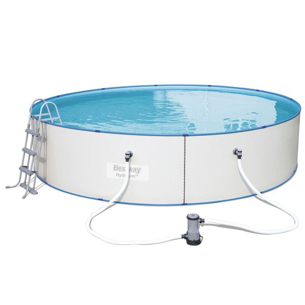 Bestway Jeu de piscine avec cadre en acier rond 460x90 cm 56386