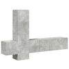 vidaXL Ensemble de meubles TV 5 pcs Gris b&eacute;ton Bois d'ing&eacute;nierie