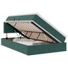 vidaXL Lit de Rangement Vert fonc&eacute; 120 x 200 cm Velours